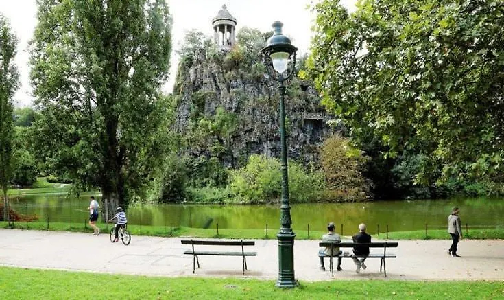 Peaceful Studio Parc Des Buttes-Chaumont - II Paris France